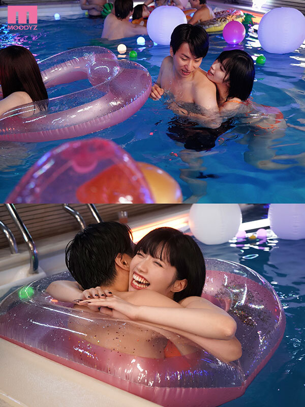 ナイトプールで彼女の親友の逆NTR 超肉食なエロがり美女の誘惑に我慢できず中出し浮気 石原希望 サンプル 3