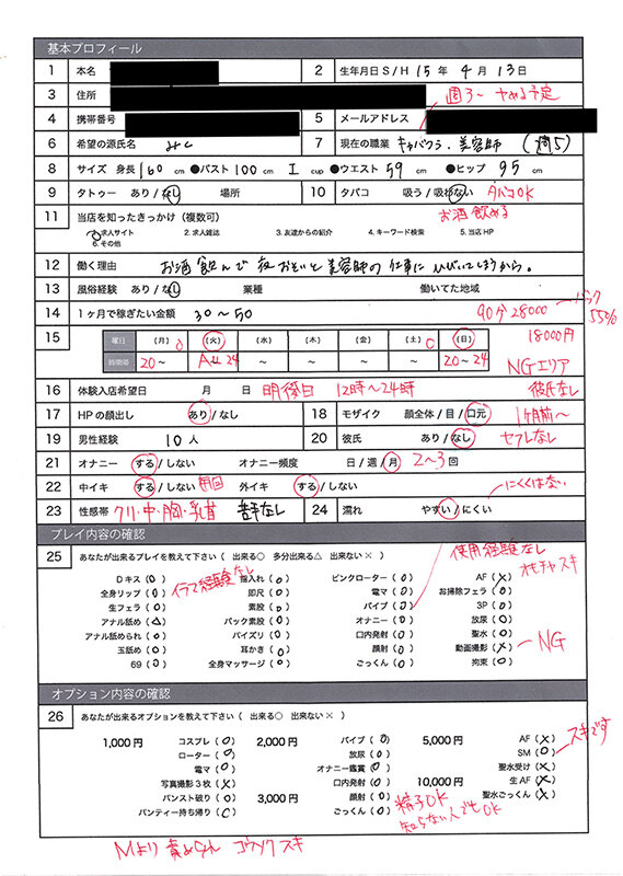 風俗面接SEX盗撮 本番推奨風俗店の面接→SEX体験講習パーフェクト流出！！ ＃004 面接シロウト 4名255分 サンプル 15