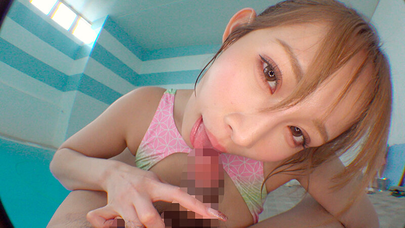 Kカップ爆乳×デカ尻×バキューム痴女 どすけべ乳輪肉食水泳コーチがじゅぼじゅぼノーハンドフェラ指導 二羽紗愛 サンプル 2