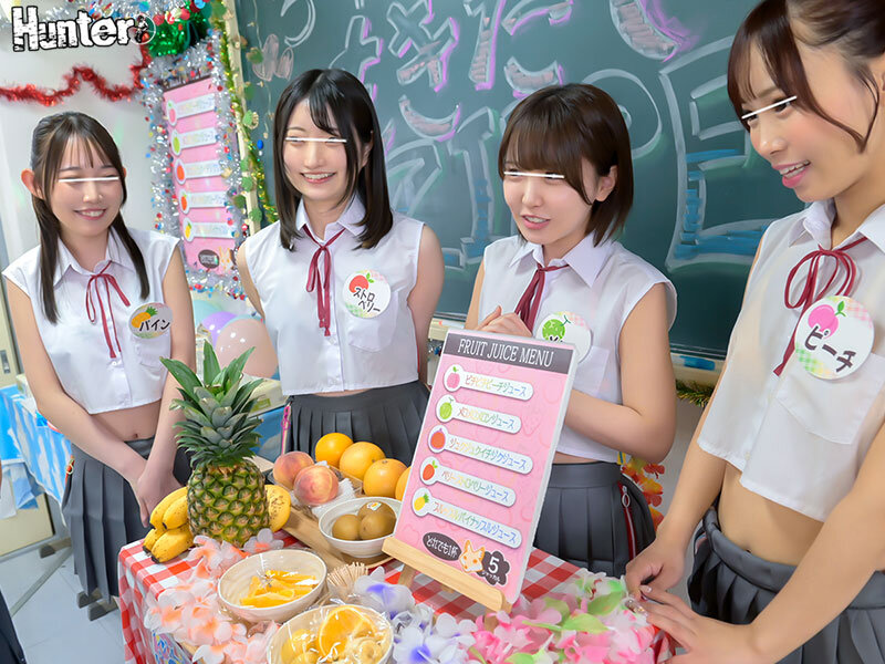 「超新鮮！もぎたて女子○生はいかが？」学園祭の模擬店で女子○生と相席出来るフルーツパーラーがオープン！たわわに実ったピチピチ女子○生がお客の膝の上に乗ってくれる相席システム！制服のあちこちにジッパーが付けられ自由に開け閉めOK！手を入れたり…触ったり… サンプル 2