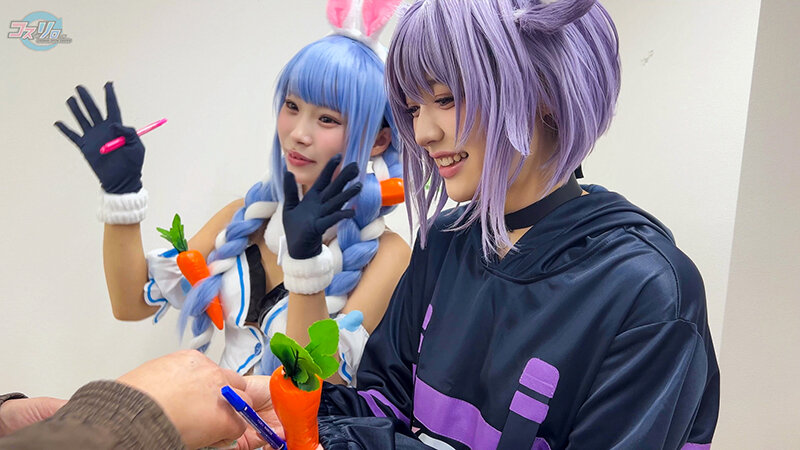 「これからもズッ友」友達同士の売り子コンビ。コスイベ終わりに友達同士でそのままオフパコ参戦！ サンプル 3