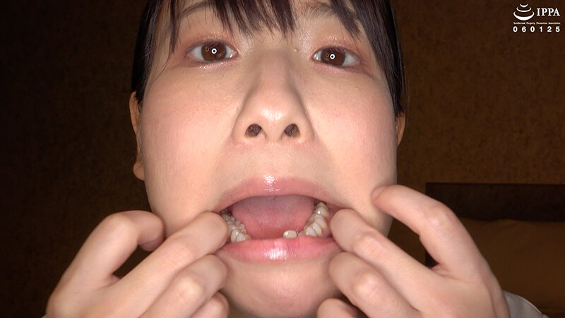 「【歯・口腔フェチ】くすぐったがりの谷田かりなちゃんの口内観察！＆巨大女フェチ」谷田かりな サンプル 1