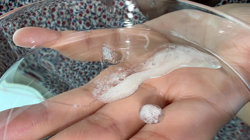 【個人撮影】水月みおの舌ブラシで「汚舌苔」採取 サンプル 10