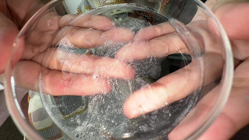 【個人撮影】加護まりの舌ブラシで「汚舌苔」採取 サンプル 17