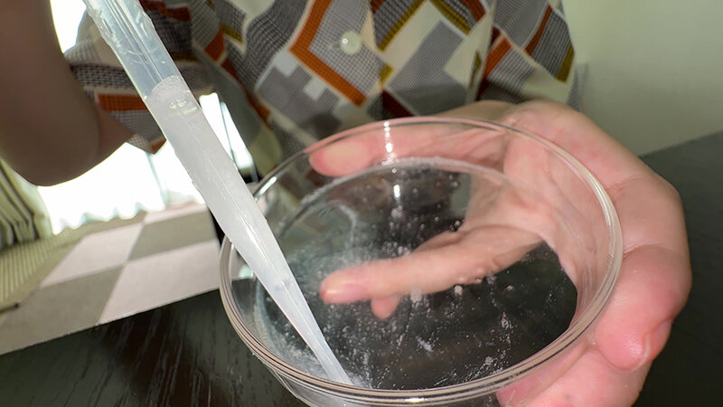 【個人撮影】閲覧注意！加護まりの「濃縮還元唾液」を加湿器で噴霧してみた！ サンプル 3
