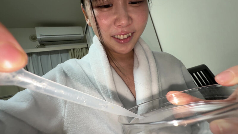 【個人撮影】閲覧注意！ゆうきすずの唾液を加湿器で噴霧してみた！ サンプル 2