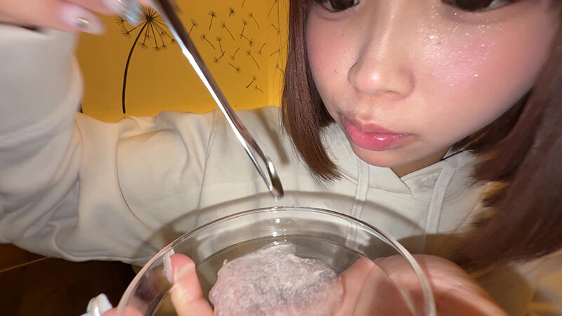 【個人撮影】渡来ふうの舌ブラシで「汚舌苔」採取 サンプル 10