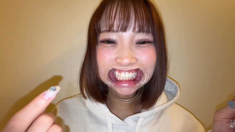 【個人撮影】渡来ふうの喉チン触り＆開口器アヘ顔Wピース サンプル 15