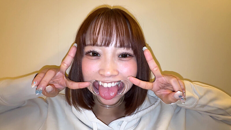 【個人撮影】渡来ふうの喉チン触り＆開口器アヘ顔Wピース サンプル 16