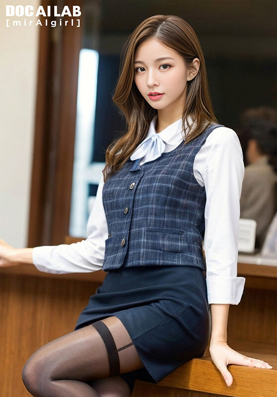 空想制服美少女 AI MODEL AV DEBUT 働くOL編 Vol.02 サンプル 17
