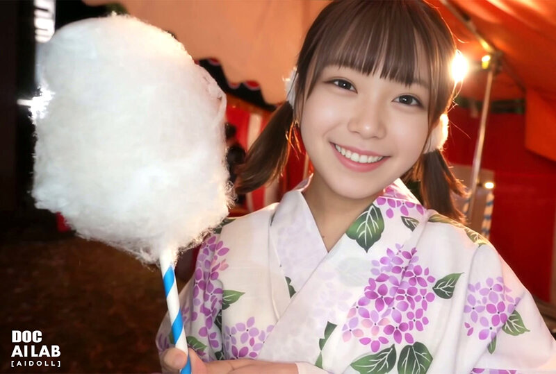 空想夏祭美少女 AI MODEL AV DEBUT サンプル 4