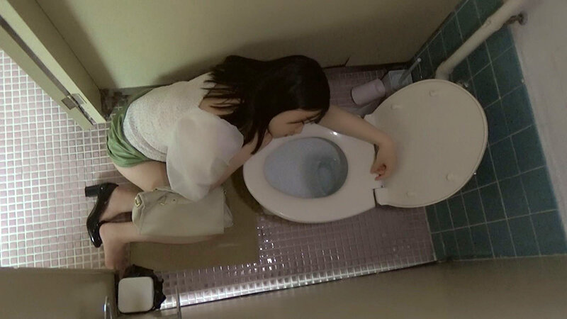 女性トイレに突っ伏していた色白ギャル系女性に忍び寄る魔の手！隠し撮りされた行為！ サンプル 1