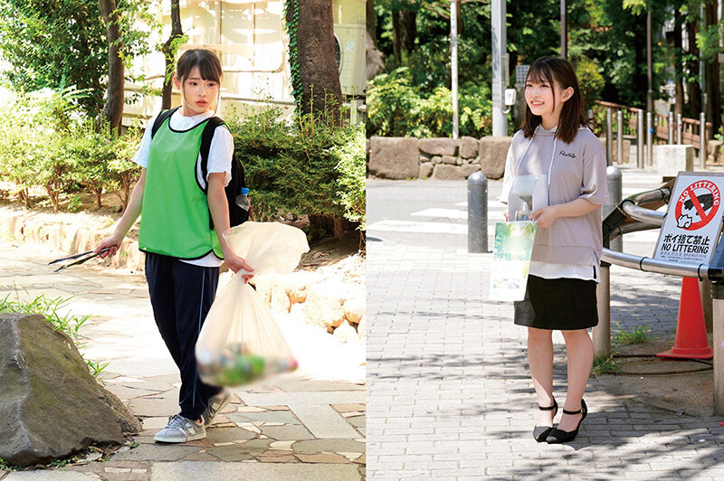 自然を守る豊かな心。ボランティアに勤しむ奉仕の心。そんな女の子が筆おろし。みさき（20）くみ（20） サンプル 1