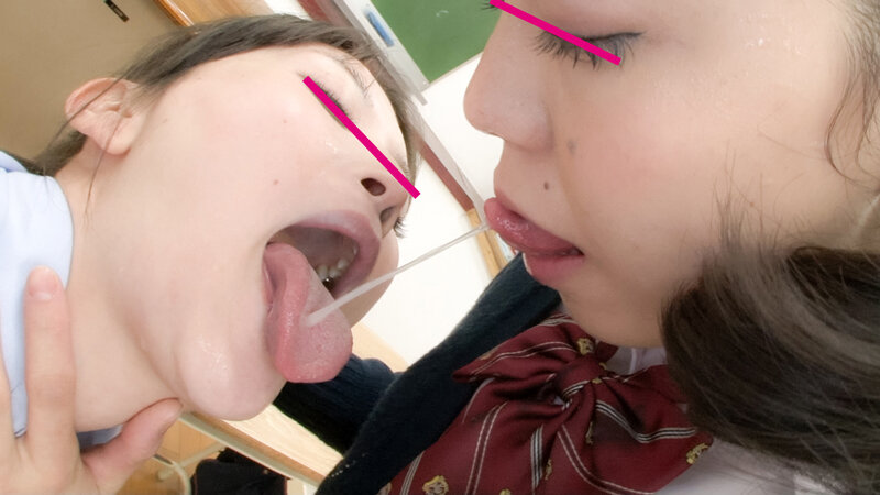 レズキス女子〇生～舌と唾液が濃蜜に絡み合う顔舐め接吻～ サンプル 6