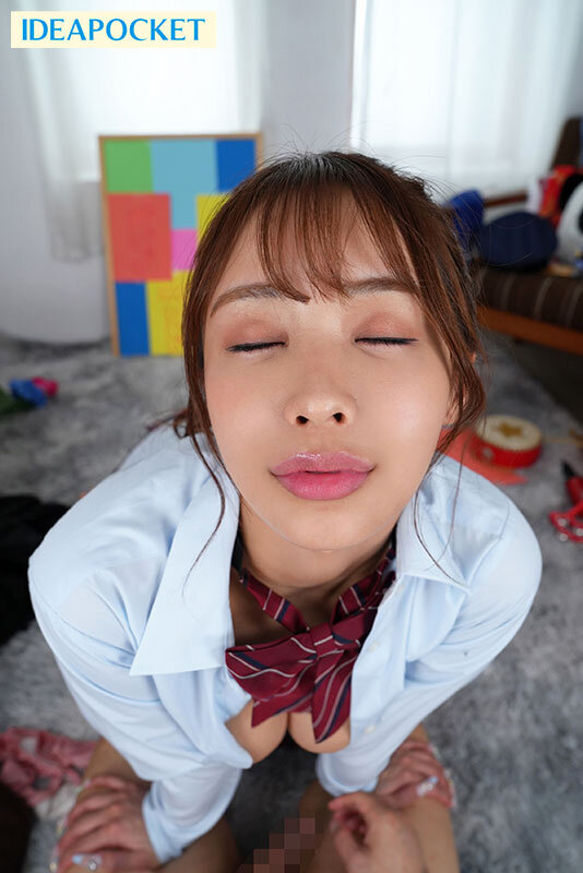 【VR】学園祭の出し物で使うメイド服をずっと好きだった友達のお姉ちゃんがきたら…ガン見不回避！たわわなGカップおっぱいむっちり太ももがエロい！絶対領域チ●ポ直立！こっそり二人でスケベ前夜祭 長浜みつり サンプル 9