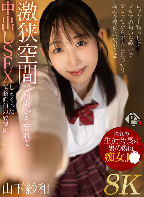 【VR】憧れの生徒会長の裏の顔は痴女JK ロッカー物色してブルマの匂いを嗅いでシコってたら本人に見つかり弱みを握られたボクは激狭空間で何もかも忘れて中出しSEXしまくった試験直前の放課後 山下紗和【8K】 サンプル 1