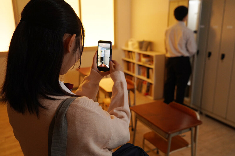 【VR】憧れの生徒会長の裏の顔は痴女JK ロッカー物色してブルマの匂いを嗅いでシコってたら本人に見つかり弱みを握られたボクは激狭空間で何もかも忘れて中出しSEXしまくった試験直前の放課後 山下紗和【8K】 サンプル 3