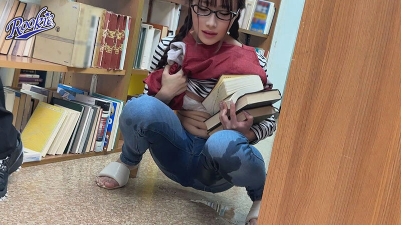 図書館で働く地味っこ眼鏡女子を館内痴●してレ●プ！イキ狂わせて完堕ち肉便器化 斉藤帆夏 サンプル 5