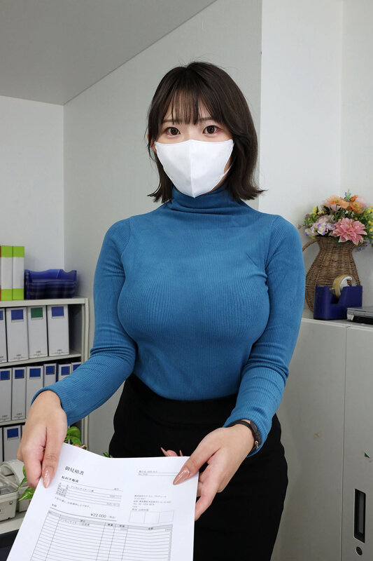 【VR】謝罪の乳嬲り。圧倒的おっぱいを持つシャイで口下手な事務員に反省と羞恥の性奉仕を強要するクズ先輩な僕。事務担当（派遣社員） 桜野さん サンプル 18