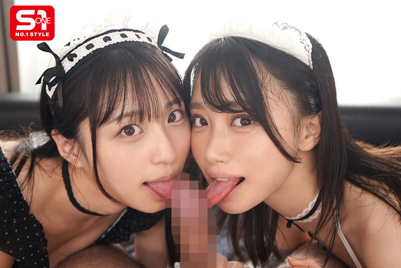 「ご主人様、私にかけて」僕のチ●ポが好きすぎて生搾りザーメン奪い合う顔射おねだりWメイド 安達夕莉 新木希空 サンプル 4