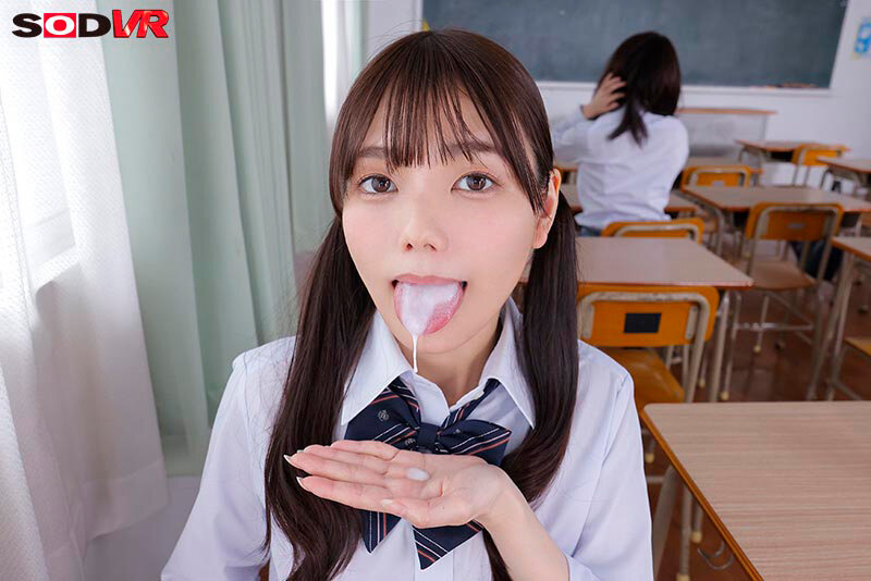 【VR】【8K】いつも僕をからかってくる留年5年目の松永さん。僕の絶倫チ●ポをからかってくるので射精が止まりません。※こあくまつなが降臨 松永あかり サンプル 9