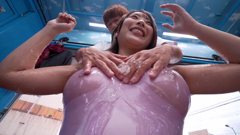 ハイレグモリマン食い込みクイ！クイ！スライムエステ体験！全身ヌルヌルスライムが乳首・アナル・膣まで侵食してビクビク痙攣イキ！理性崩壊しナマ挿入しちゃうなんて！撮って出し！マジックミラー号～かおりさん編～ サンプル 6