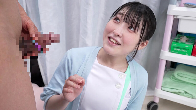 現役看護師がお口のみで包茎皮むき治療に挑戦！皮に包まれた勃起チ〇ポがねっとり舌技でズル剥け！産まれて初めて出てきた亀頭の先から無許可射精がドピュドピュ止まらない！！撮って出し！マジックミラー号～ほのか編～ サンプル 9
