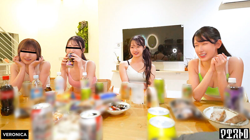 スタイル抜群で美意識高めの美女達と大乱交！汗香るピッチピチのレッスン着のまま生ハメ中出しSEX！【ひかる/かほ/りお/りん】Verひかる＆かほ サンプル 3