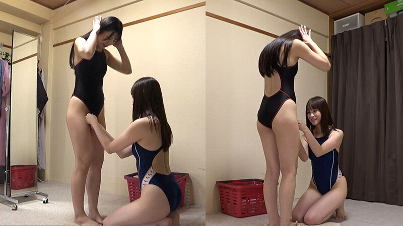 倉木しおり×桐香ゆうり 姉御の個撮 神レズ競泳水着 女が自らカメラを持ち可愛い女子の水着姿をじっとり撮影！親父の個撮ゆずりのハミ毛、ジョリワキ等のフェチ接写はもちろん女に撮られる恥ずかしい放尿やローション密着やレズSEXを完全着衣で楽しむレズハメ撮りAV サンプル 1