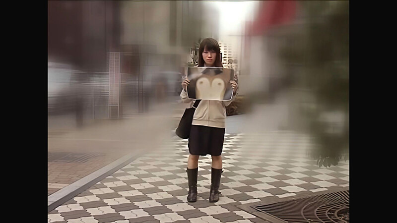 【AIリマスター】街角素人お嬢さんの恥じらい オッパイをコピーして見～せて！ サンプル 20