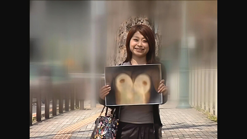 【AIリマスター】街角素人お嬢さんの恥じらい オッパイをコピーして見～せて！ サンプル 3
