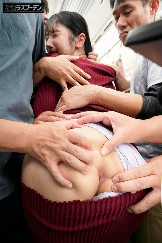 満員電車で羽交いじめにされ切り裂きマキシワンピの隙間から乳首だけを徹底的に開発されるアヘ顔敏感女2 小野坂ゆいか サンプル 7