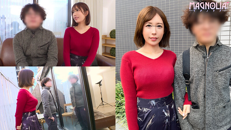 『清楚な人妻限定！マジックミラー越しに居る旦那の前でノーハンドコンドーム装着チャレンジ！』押しに弱い巨乳人妻！肉厚な尻に敏感マ●コ！旦那の視線を気にしながらも快感には抗えない！遂にはゴムを外して禁断の生ハメ不倫セックス！【街角素人モニタリング…彩奈リナ サンプル 1