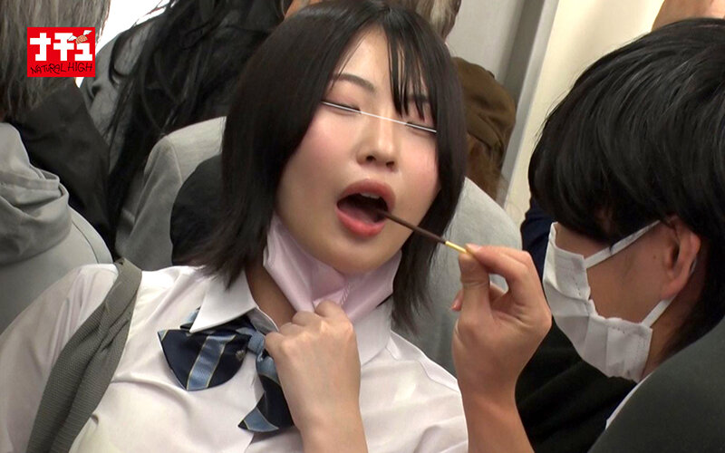 巨乳少女羞恥電車4 発育した胸を変態性癖で汚しまくれ！ 喉汁イラマ色白娘 サンプル 2