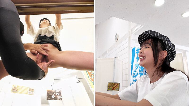 【配信限定】人気 AV 女優が挑戦！商業スペースでイカサレホットドッグ販売！小野坂ゆいか 望月つぼみ サンプル 14
