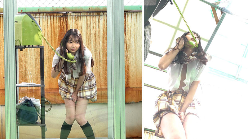 公衆電話ボックス360度 顔面最強美乳J〇きき乳首チャレンジ つぼみさん（●年生） サンプル 6