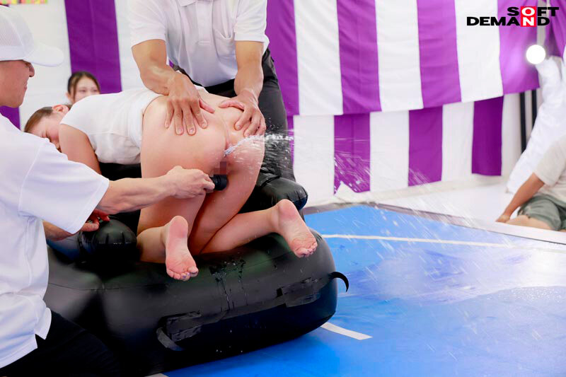 はじめての牛乳浣腸相撲大会（ガチ）。 一般女性4名参加 サンプル 6